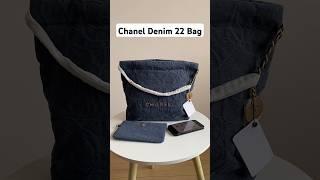 Chanel Denim 22 Handbag #chanel #chanelbag #totebag #handbags #bag #luxury #luxurybag