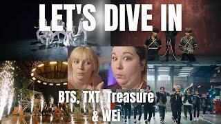 LET'S DIVE IN VOL 1, EP 1 | BTS, TXT, TREASURE & WEI MV REACTIONS