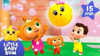 Game Time with Bouncy Twinkle Ball!  | 15 mins of Playtime Songs | Little Baby Bum