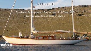 SPARKMAN & STEPHENS / SANGERMANI 71 ft Yawl 1963 - ROSALU - BEAUTIFUL SAILING YACHT