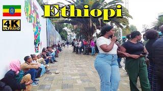 የሰው አይነት የሚታይበት የሜክሲኮ አካባቢ | Addis Ababa Walking TourShebelle Hotel  [4K] Tourist attractiveness