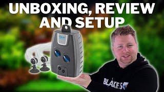 Super Quiet, Reliable, Low Vibration Air Pump - Oase OxyMax 200 Unboxing, Review, Test and Setup