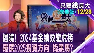 2024年基金績效龍虎榜 窺探2025投資方向!主動型基金打不贏大盤 非戰之罪?2025該不該見風轉舵 美股仍是投資重中之重?【20241228只要錢長大(完整版)*鄭明娟(馮志源×朱岳中)】