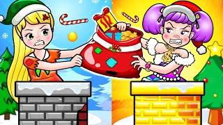 DIY Paper Rich vs Poor Girl! Rapunzel Homeless & Sinister Neighbor On Christmas | Rapunzel Family