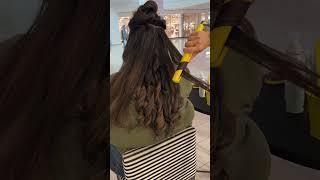 Wait till the end for a perfect flat iron curl  #hairtutorial #flatironcurls