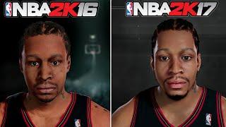 NBA 2K17 vs NBA 2K16 Legends Face/Graphics Comparison...MAJOR IMPROVEMENTS! | (PS4/XB1/PC) 60FPS HD!