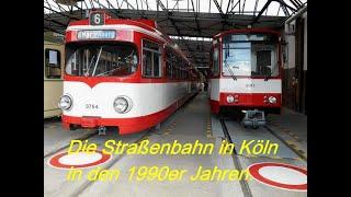 Die Kölner Straßenbahn in den 1990er Jahren.