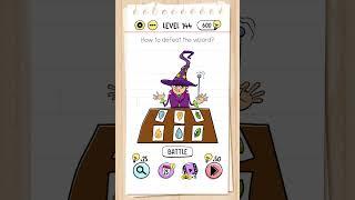 Brain test : level 144 - how to defeat the wizard?