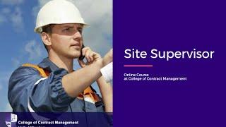 Site Supervisor  Course