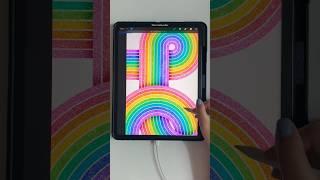 easy drawing #ipad #drawing #art #cute #aesthetic #procreate #digitalart #rainbow #preppy #love #fun