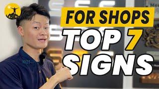 7 Most Popular Signs for Your Shop or Office in 2023