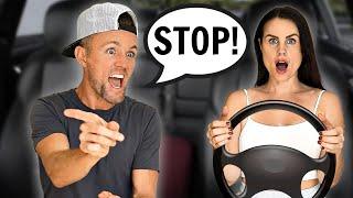 Giving my wife her FIRST DRIVING LESSON! *33 yrs old* | Family Fizz