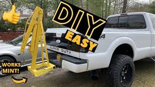 DIY Hitch Receiver Hydraulic ENGINE HOIST ~ EASY ~ OVERVIEW