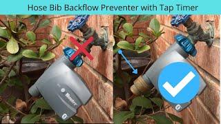 Hose Bib Backflow Preventer with Tap Timer