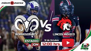 BORREGOS MONTERREY vs LINCES MEXICO | MAXIMO AVANCE EN VIVO