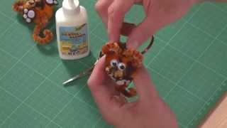 Funny animals with pompons of folia® - Manual Video Tiger