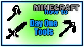 How to Get the BEST First Day Tools in Minecraft | Easy Minecraft Tutorial