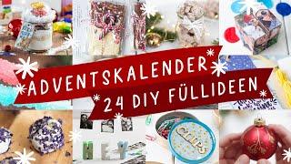 ADVENTSKALENDER befüllen | 24 Ideen, den Adventskalender mit DIY Geschenken selber machen