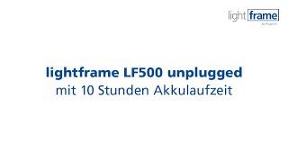 Mobiler Leuchtkasten lightframe LF500 unplugged