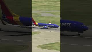 Southwest Airlines B737-800 Takeoff at Salt Lake City | XP11 | #shorts