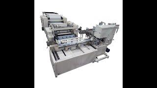 Automatic labeling glue lamination maxi roll paper making machine production line