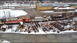 Very Old Train Locomotives at NRE Dixmoor, IL! 2/8/20