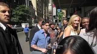 Candice Accola bumps into fellow stars Kat Graham and Steven McQueen in NYC