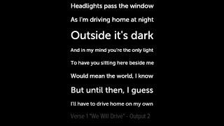 Brian Karl - We Will Drive ft. In The Pocket - Lyric Video