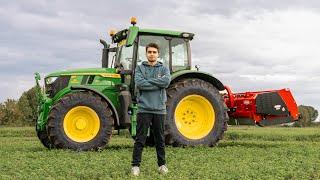 IN CAMPO CON IL JOHN DEERE 6R 150 + FORIGO T25 | Trinciatura Stocchi di Mais - TractorVlog #71