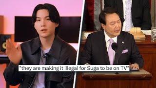 Gov Confirms Punishment! Korea BANS Suga From On ALL Channels? Suga DROPPED From BTS Reunion?(rumor)