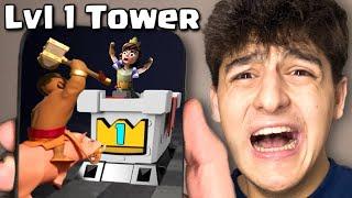 I Beat Clash Royale Without Upgrading The Towers