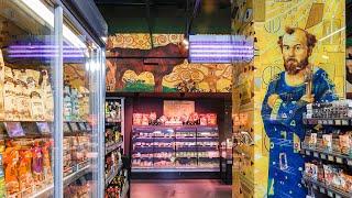 Silpo supermarket in the world of Gustav Klimt art