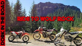 Dual Sport Adventure Ride to Oregon's Wolf Rock on Honda CRF250L, Suzuki DR200, and Honda CRF110F