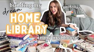 creating my DREAM reading room in my first house!    *full bookshelf tour!*