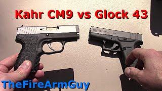 Kahr CM9 vs Glock 43 - Range Review - TheFireArmGuy