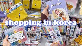 shopping in korea vlog  daiso stationery haul  back to school essentials