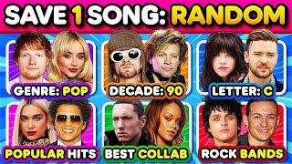 Save One Song  RANDOM Rules Edition, 6 SONGS CHALLENGE  | Music Quiz