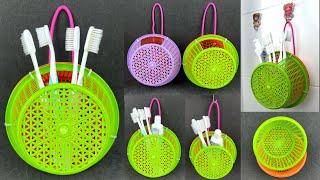 ตะกร้าขนมจีน…ทำที่ใส่แปรงสีฟัน | DIY Used Basket.