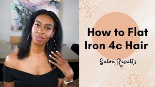 How to flat iron 4c hair 2023