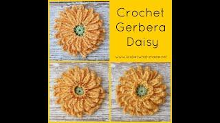 Crochet Gerbera Daisy - Left-handed Tutorial