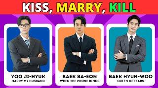 Kiss, Marry, KillK-DRAMA CHARACTERS Edition(HARDEST CHOICES EVER)