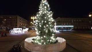 Świąteczna Częstochowa | Christmas in Czestochowa | Plac Biegańskiego z lotu ptaka z drona