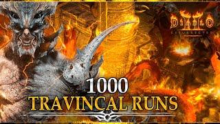 1000 TRAVINCAL Runs for HIGH RUNES - WAS IT WORTH IT ? Diablo 2 Resurrected