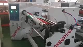 Single shaft full automatic tape rewinding machibe