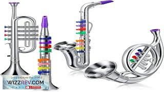 Classic Clarinet Silver Trumpet Saxophone Simulation Musical Instrument Toys Review