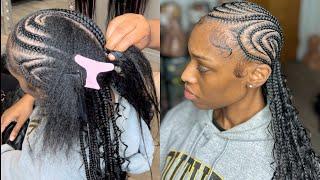 NEW TRENDING LATTO BRAIDSFREESTYLE STRAIGHT BACKS TUTORIAL