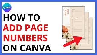 How to Add Page Numbers in Canva