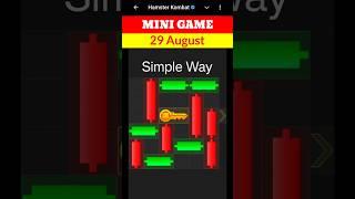 Hamster Kombat Mini Game Today 29 August Unlock Key | 29 August Mini Game Hamster Kombat | #minigame