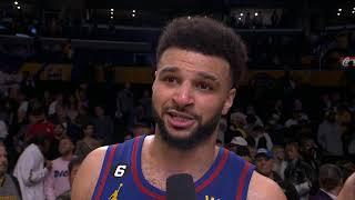 5 more wins to go! ️ Jamal Murray reacts to taking a 3-0 series lead over the Lakers | NBA on ESPN