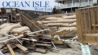 Ocean Isle Beach, NC - West End Damage from HURRICANE IAN